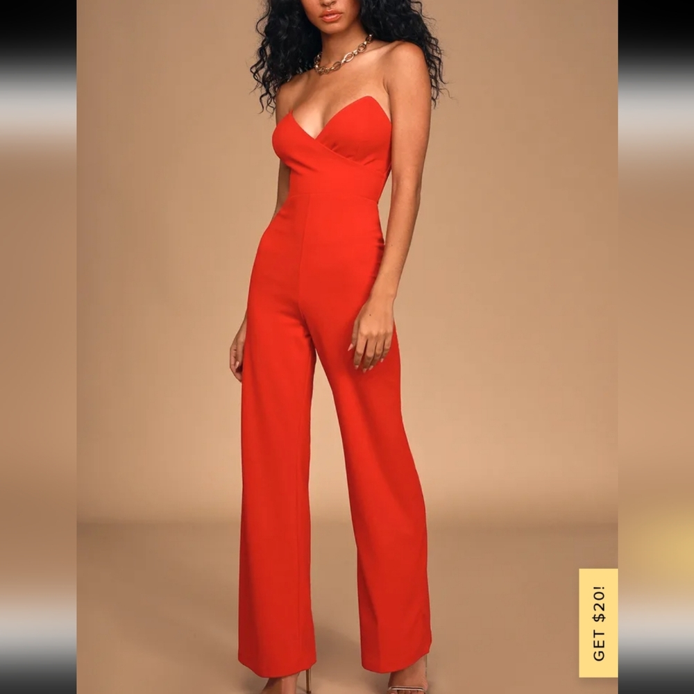 Lulus Red Jumpsuit